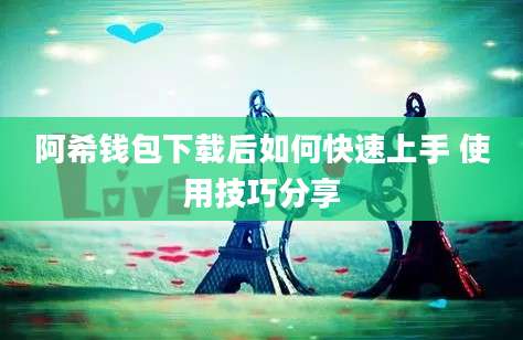 阿希钱包下载后如何快速上手 使用技巧分享